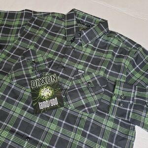 NWT DIXXON Men's XL LAMB OF GOD 2026 INTO OBLIVION Flannel Shirt Measurements